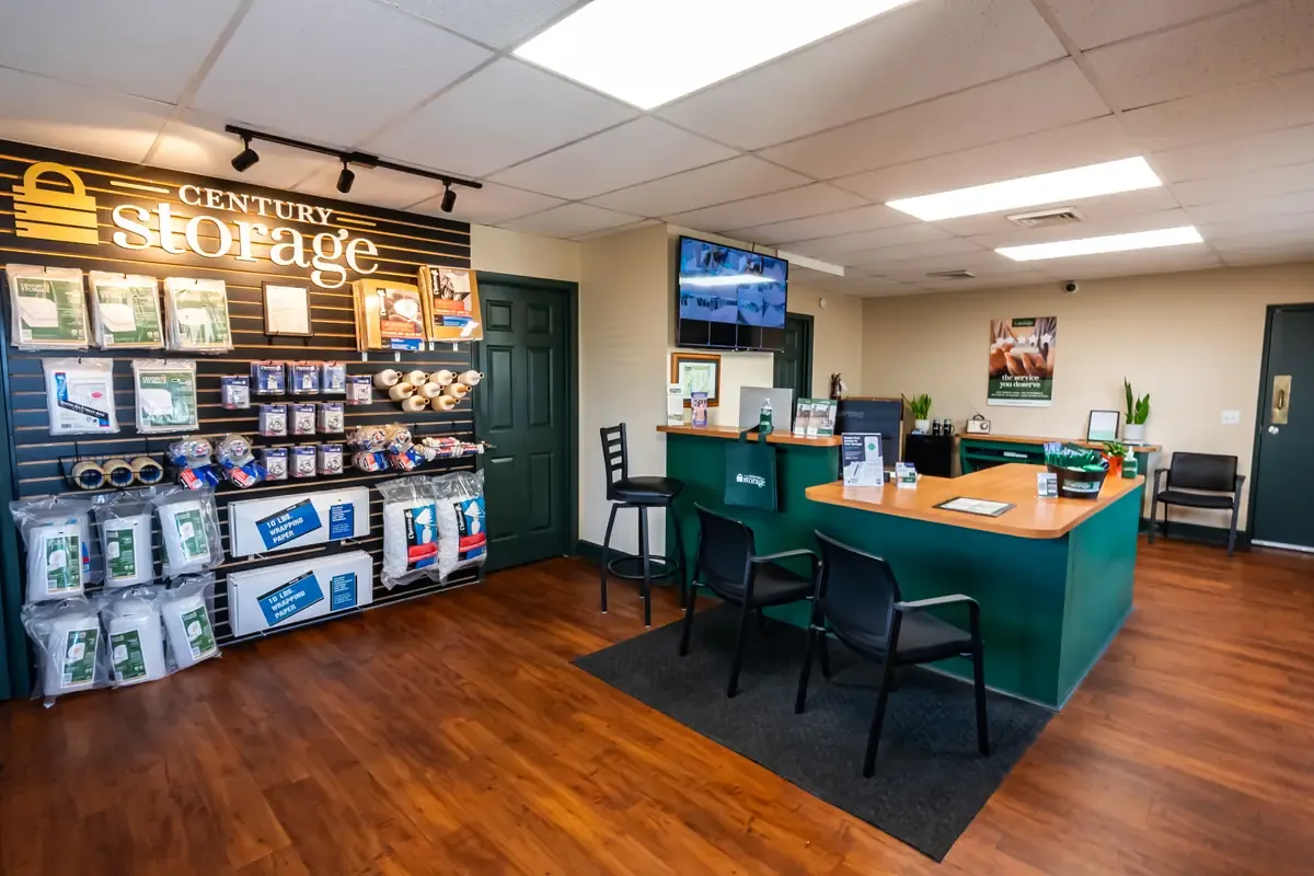 Front desk and merchandise